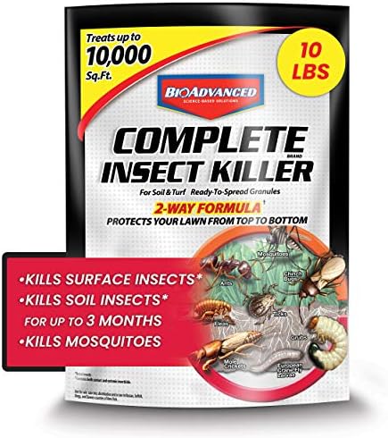 BioAdvanced 700288B Complete Insect Killer for Soil & Turf, Lawn and Yard Bug Killer, Granules, 10-Pounds