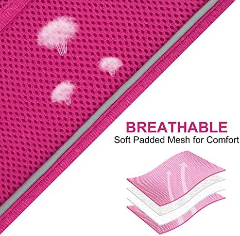 Joytale Small Dog Harness, Breathable Mesh Step-in Vest, Reflective Soft Padded Harnesses for Small and Medium Dogs, Hot Pink, M