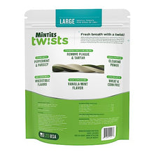 Load image into Gallery viewer, Minties Twists VetIQ Dog Dental Bone Treats, Dental Chews for Medium/Large Dogs (Over 40 Lbs), 40 Count