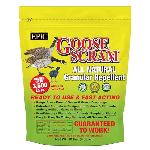 Enviro Protection Industries 190100 Goose Scram All Natural, Animal, People and Pet Safe Granular Repellent, Removed Attribution