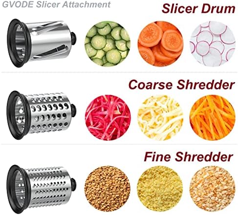 Gvode Meat Grinder and Cheese Grater Attachment for KitchenAid Stand Mixer, Slicer Shredder & Meat Grinder with Sausage Stuffer, 2 Pcs Accessories and Attachments for Kitchen aid