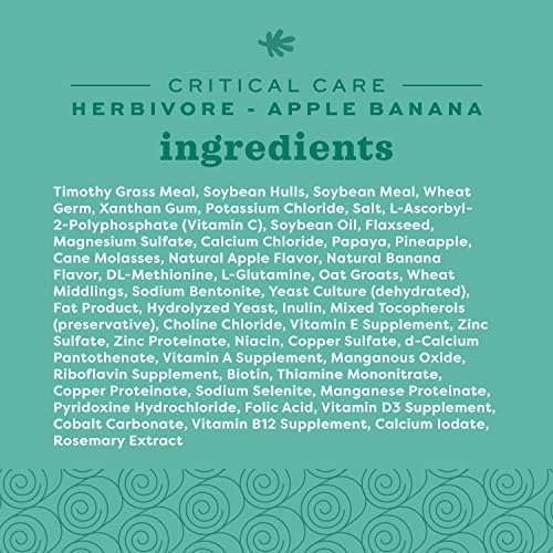 Oxbow Animal Health Critical Care, Herbivore, Apple-Banana Flavor, 454 Gram Bag