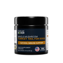 Load image into Gallery viewer, Turkey Tail Mushroom for Dogs - Whole, Organic Mushroom Extract - Over 50% Beta-Glucan - Third Party Tested, Made in The USA - No Grains No Fillers