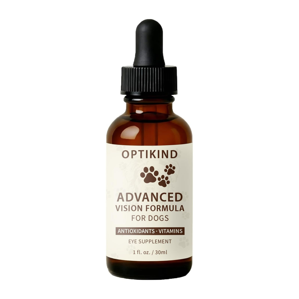 Optikind Vision Drops for Dogs - with Lutein, Zeaxanthin and Bilberry Extract (1pc)