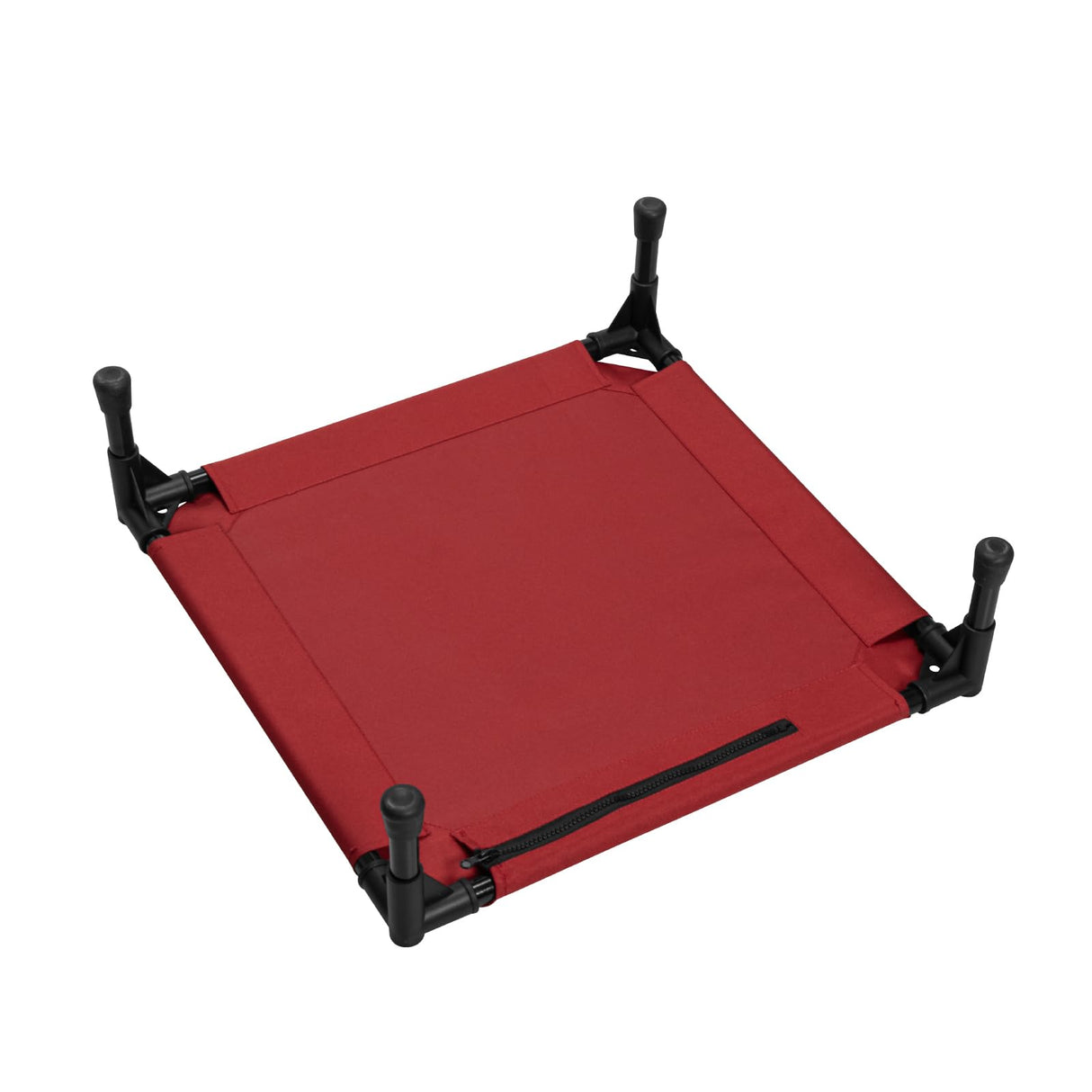 Love&go Elevated Dog Bed with Metal Frame, Cooling Raised Pet Cot for Dog and Cat (S - Red, Small-18.5x18.5x5.5 inch)