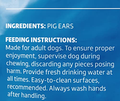 Wonder Bound Whole Pig Ears, Single Ingredient, Highly Digestible, Dog Treats for Puppy and Large/Medium Dogs, Pork, 18 count, 12.7 ounce (Pack of 1)