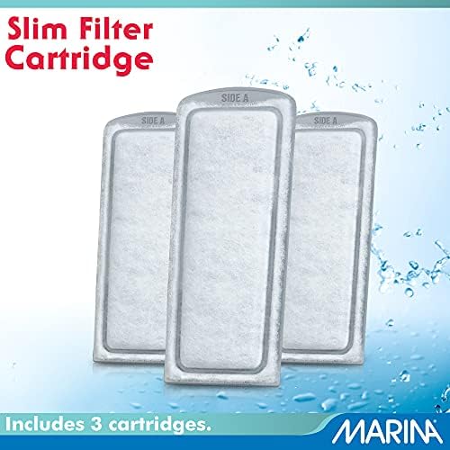 Marina Slim Filter Plus Ceramic Cartridge, Zeolite Filter and Carbon Filter Bundle, 6 Filters for Aquariums