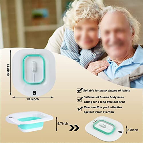 Electric Sitz Bath- Foldable Postpartum Care Basin,Sitz Bath Tub for Cleanse Vagina & Anal, Hemorrhoids and Perineum Treatment,Suitable for Women, Maternity, Elderly (Water Spray)