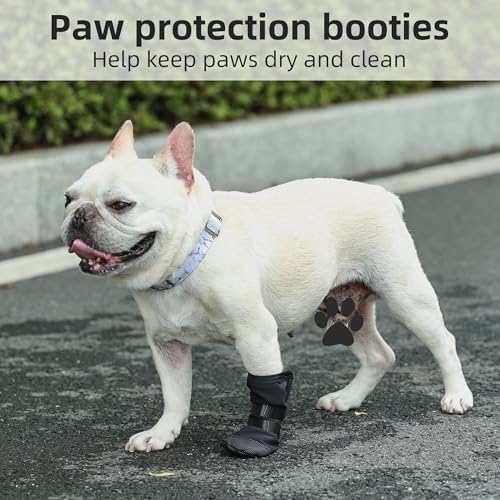 ETIAL Dog Paw Wound Recovery Boot, Waterproof Dog Bootie for Injured Paw, Anti-Slip Dog Shoe with Self-Adhesive Strap, Dog Paw Protector for Outdoor Walking & Keep Dogs from Licking Wounds (XL)
