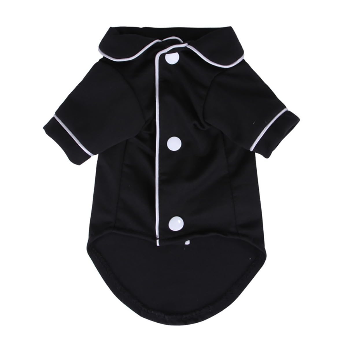 Dog Silk Pajamas Clothes Soft Breathable Pet Shirts Puppy Pjs Dog Pajamas for Small Dogs Cats Dog Outfits Holiday Dog Clothes Breathable Shirt Dog Pajamas Shirts Pet Pullover Dog Apparel Black S