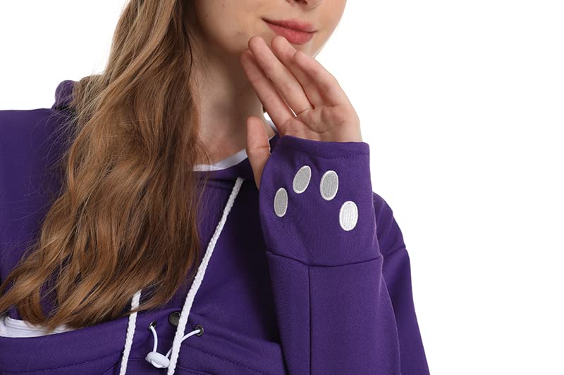 LINYUCHEN Cat Dog Pouch Hoodie Large Pet Pouch Sweatshirt Puppy Kitten Holder Carrier Pullover Shirt Unisex Hoodies Purple