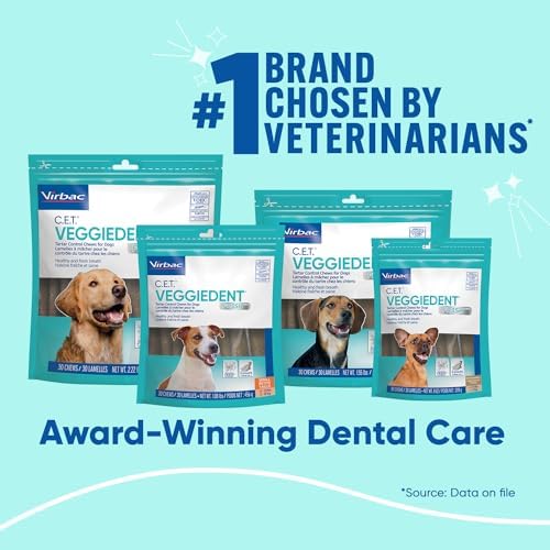 Virbac CET VEGGIEDENT FR3SH Tartar Control Chews for Dogs - Small