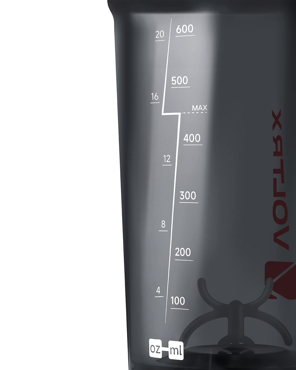 VOLTRX Shaker Bottle, Gallium USB C Rechargeable Electric Protein Shake Mixer, Shaker Cups for Protein Shakes and Meal Replacement Shakes, BPA Free, Made with Tritan, 24oz, Red