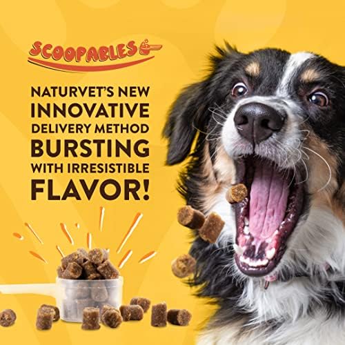 NaturVet Scoopables No Scoot For Dog Bite - Anal Gland Support For Dogs - Supports Normal Bowel Function - Chewable Stool & Bowel Health Pet Supplement - Pumpkin, Psyllium Husk, & Beet Pulp | 11oz Bag