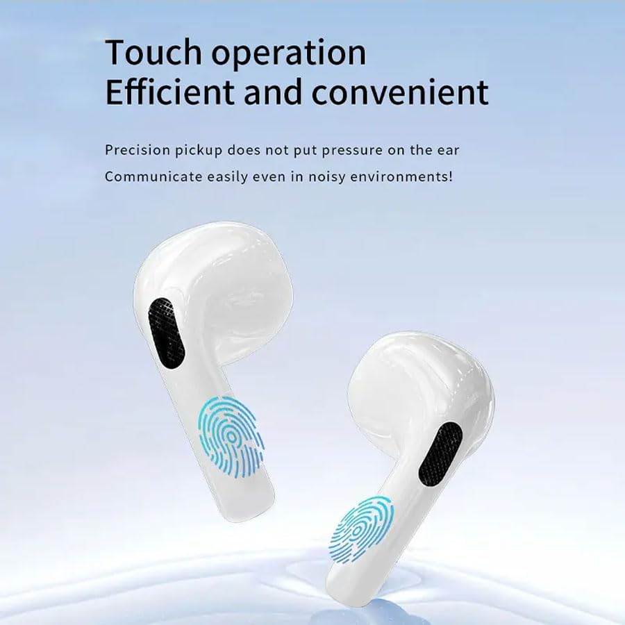 Wireless Earbuds with Multifunctional Touch Screen & 16 Language Switching Bluetooth 5.4 High-Fidelity Stereo Sound Clear Calls Compatible with Android & iOS