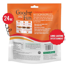 Load image into Gallery viewer, Good ‘n’ Fun Triple Flavor Kabobs Chews for All Dogs, 24 Ounces, Treat Your Dog to Chews Made from Beef Hide, Real Chicken, Pork Hide, Duck and Chicken Liver