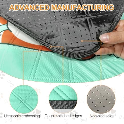 Washable Pee Pads for Dogs 47x32in 2-Pack Thick Reusable Puppy Pads Extra-Absorbent Prevent Leakage Non-Slip for Puppy Playpen, Crate, Whelping Box, Potty Training Reusable,Blue