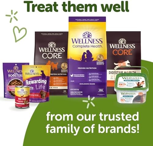 Whimzees Wellness Occupy Dog Dental Treats, Natural Chews, Medium Size, (12 Count)