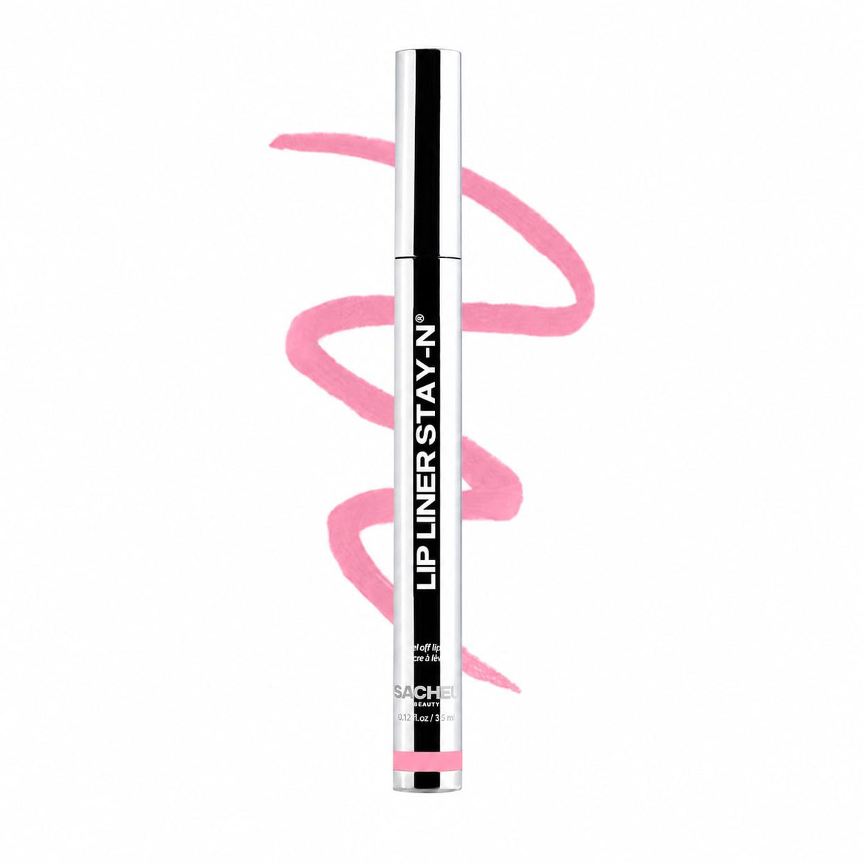 Lip Liner STAY-N Peel Off Lip Stain — Long Lasting Waterproof Lip Tint with Hyaluronic Acid & Vitamin E — Transfer Proof Matte Finish, Vegan & Cruelty-Free (First Bloom)