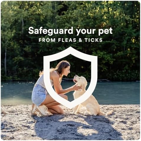 Ultra Flea and Tick Prevention for Dogs - Dog and Puppy Treatment and Control - Mosquito Repellent - XL, Fast Acting Waterproof Topical Drops, 6 Month Supply
