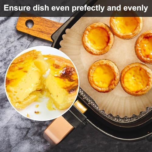 Air Fryer Liners 200pc, Disposable Air Fryer Paper Liners High Temperature Resistant, Rectangle Air Fryer Parchment Liner 9Qt, Airfryer Liner Baking Paper for Ninja DZ201, Air Fryer Accessories