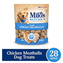 Load image into Gallery viewer, Milo's Kitchen Homestyle Dog Treats, Chicken Meatballs, 28 Ounce, High Protein, No Artificial Flavors