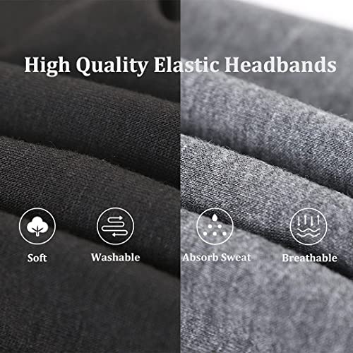 Kachanaa 8 Packs Large Wide Headbands for Women's Hair,Non Slip Soft African Bandeau Hair Bands Makeup Yoga Workout Running Sweat Hair Wraps Fashion Hair Accessories for Black Women