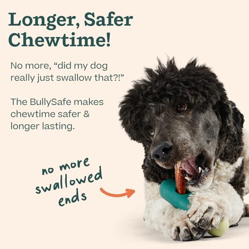 WOOF BullySafe - Bully Stick Holder - Durable Dog Chew Holder for Safe, Long-Lasting Play - Easy to Clean - No More Swallowed Ends