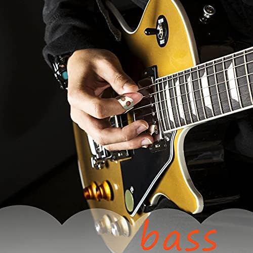 Shappy 12 Pcs Steel Finger Picks Set, Including Stainless Steel Finger and Thumb Picks, Metal Adjustable Bass Guitar Accessories for Guitar Banjos(Classic Style)