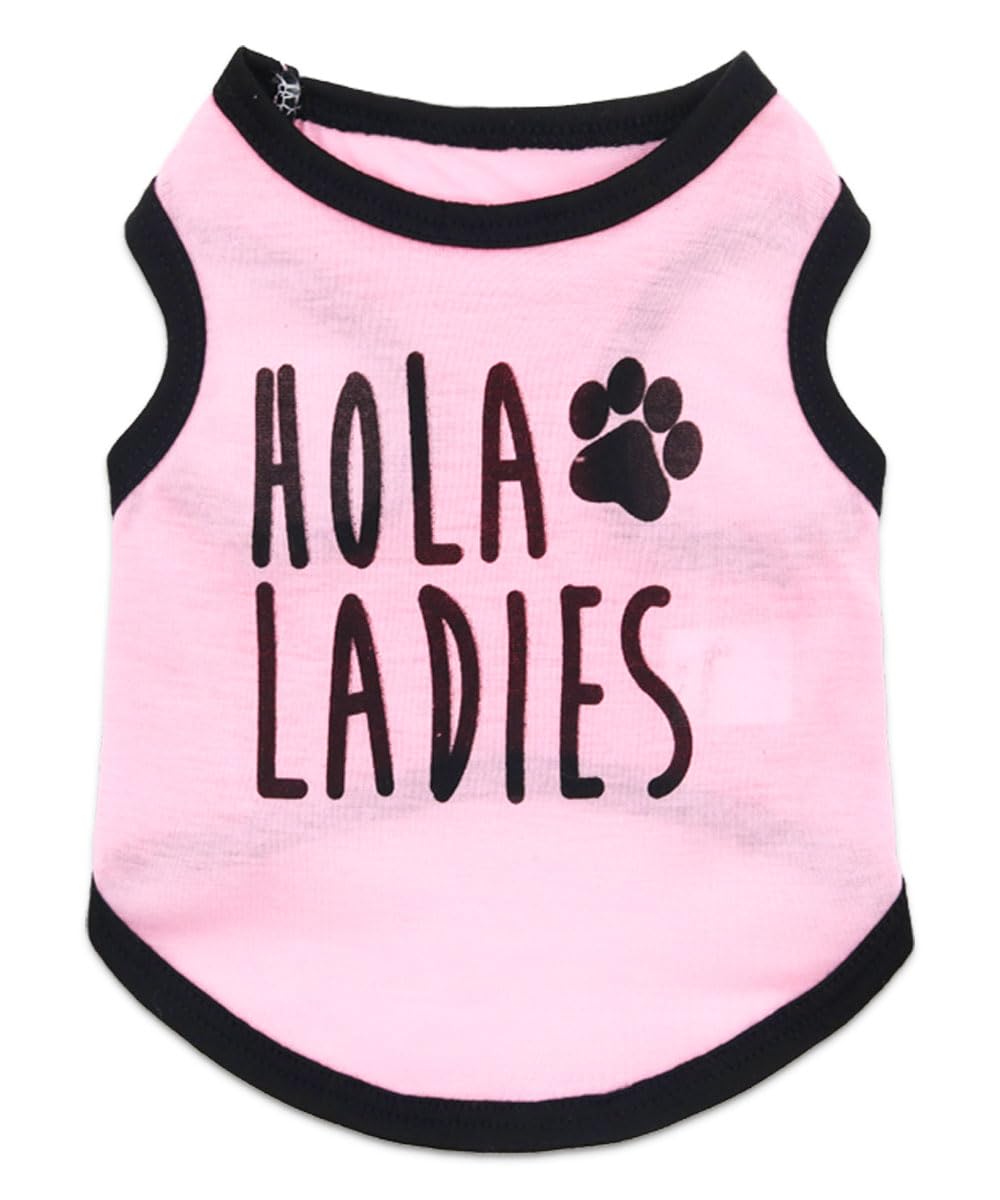 8 Pack Dog T-Shirt Clothes for Small Dogs Girls Puppy Shirts Summer Breathable Chihuahua Yorkie Apparel, Small