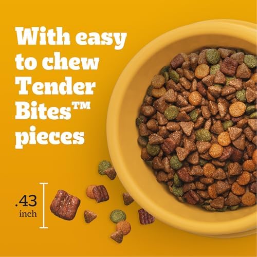 Pedigree with Tender Bites for Small Dogs Adult Dry Dog Food, Chicken and Steak Flavor, 14 lb. Bag