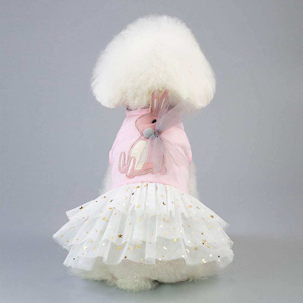 Small Dog Dress Female Tiny Puppy Clothes Girl Tutu for Dogs Dresses Harness Birthday Apparel