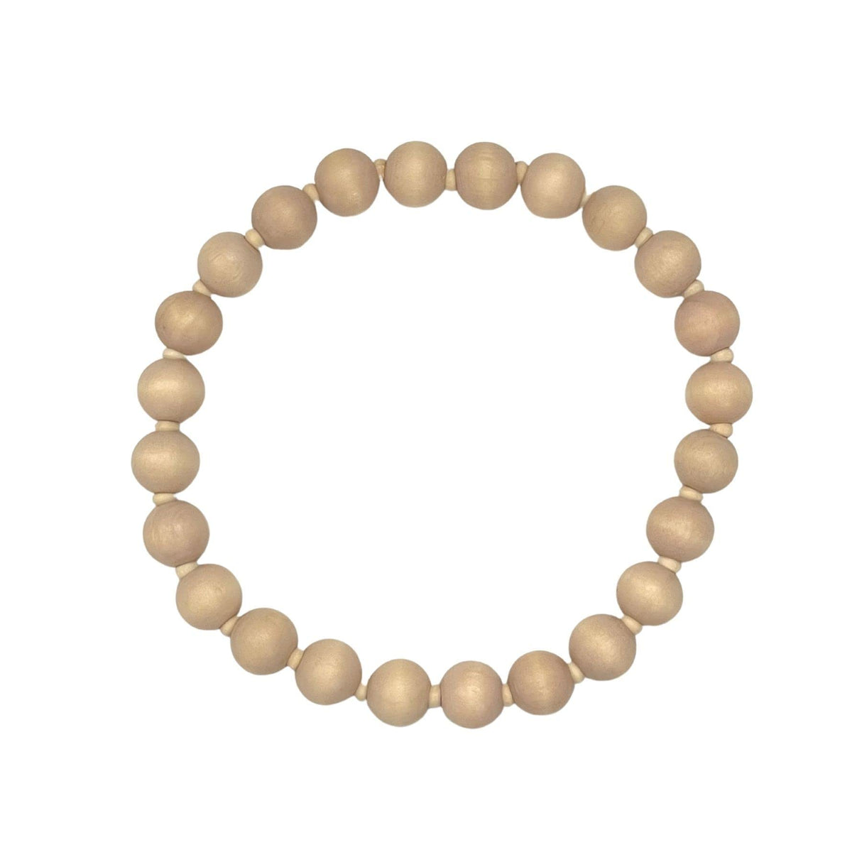 Wood Bead Pet Necklace Accessories for Dogs or Cats (Medium)