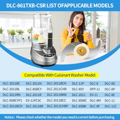 Food Processor Blade, Compatible with Cuisinart Food Processor DLC-8 Replacement Blade, DLC-861TXB-CSR Blade Replacement Parts for 11-Cup Food Processor, Fits Models DFP-11, DLC-2011, and More