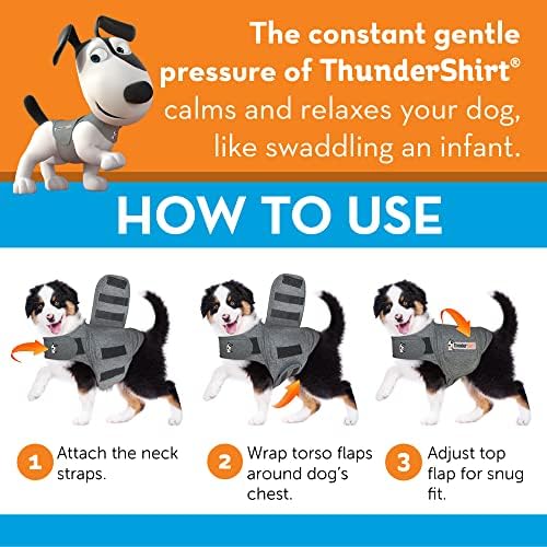 ThunderShirt for Dogs, XX Large, Heather Gray Classic - Dog Anxiety Relief Calming Vest