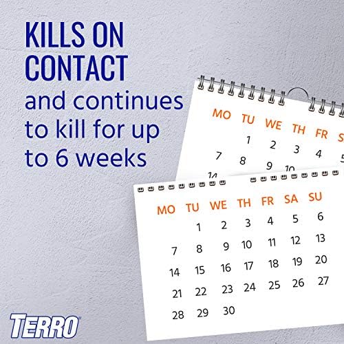 TERRO T401SR Indoor and Outdoor Ant Killer Aerosol Spray - Kills Ants, Cockroaches, Crickets, Scorpions, Spiders, and Other Insects - 2 Pack 32 Total Ounces