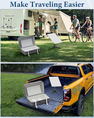 Starlink Gen 2 Carrying Case,Outdoor Travel Case for Standard Starlink V2 Accessories ,Semi-Rigid EVA ,Compact Interior,Large Capacity(Holds Starlink V2 Dish & Router & Cable & Mount & Power Supply )