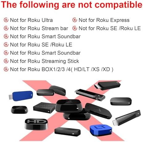Remote for Roku TV & Cover for Hisense Roku Remote, 2-Pack Remotes Replacement Cover Compatible with Hisense Roku TV Remote, Replacement for Hisense Roku TV Remote (Pink)