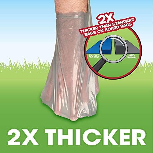 Dog Poop Bags - Extra Thick Waste Pickup Bags with Easy Tie Handles - Easy Dispensing Drawer Pack - 200 Count