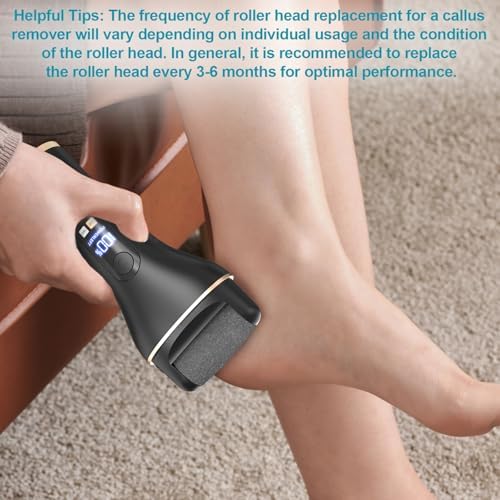 8 Pack Refill Rollers for Electric Foot Callus Remover, Replacement Rollers Heads Foot Care Pedicure Tools, 3 Pack Extra Coarse, 3 Regular Coarse, 2 Gentle Coarse Refill Rollers for Electric Foot File