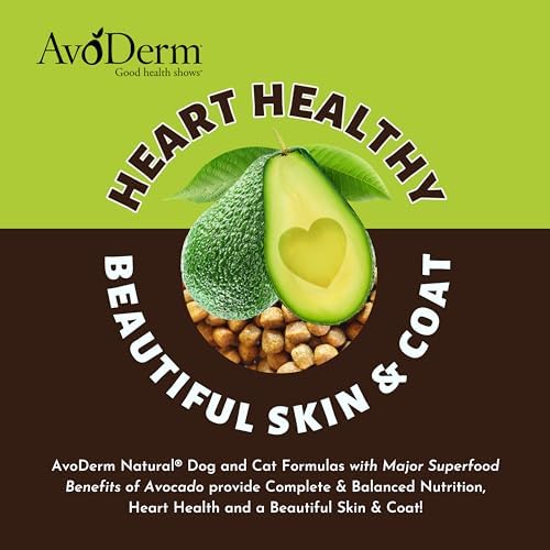 AvoDerm Natural Dry Dog Food, For Skin & Coat, Chicken & Rice Formula, 30 pounds