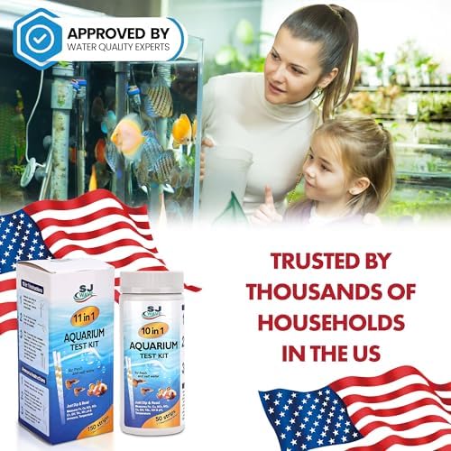 11 in 1 Aquarium Test Strips - Fish Tank Water Testing Kit with Ammonia Test Strips for Fish Tank (150 Strips) & eBook | Includes 50 Ammonia Strips, Thermometer, & Test Kit for Ponds & All Fish Tanks