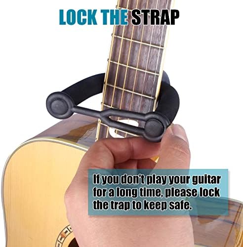 GLEAM Guitar Stand - Adjustable Fit Electric, Classical Guitars and Bass, Accessories, Folding Type Black (CG-4)