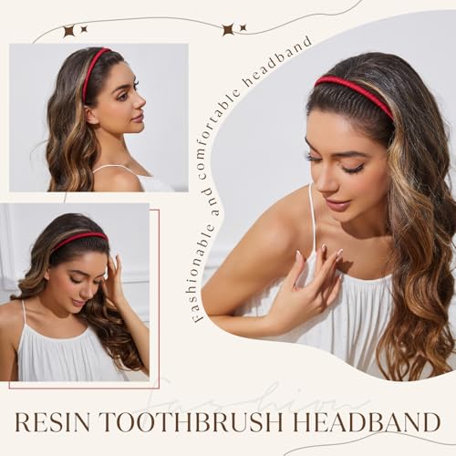 STHUAHE4PC Multicolor Protection Resin Teeth Comb Hair Hoop Hairband Headband Hair Accessories by Beauty hair (Beautiful)