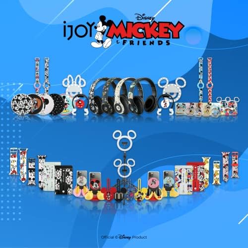 Disney Mickey Mouse Ears 4-Pack Silicone Airtag Holder Case- 4 Airtag Keychain Holder Included- Mickey Mouse Airtag Loop with 4 Designs- Keychain Accessories for Apple Airtag- Airtag Case 4 Pack