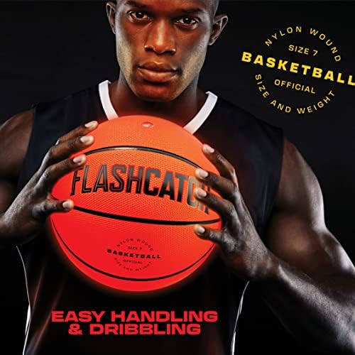 Light Up Basketball - Glow in The Dark - Sports Gear Accessories Gifts for Boys 8-15+ Year Old - Kids, Teens Gift Ideas - Cool Teen Boy Toys Ages 8 9 10 11 12 13 14 15 Age Outdoor Teenage
