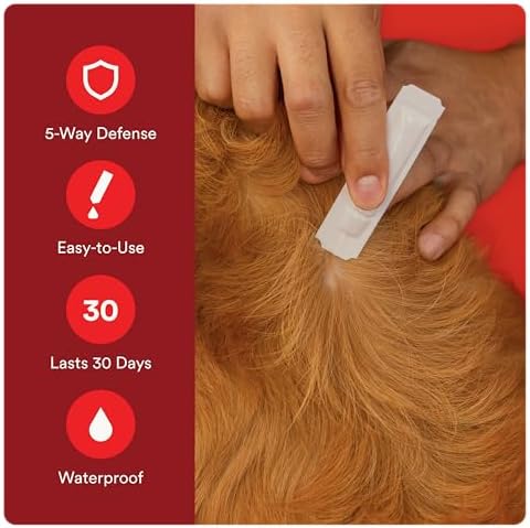 Ultra Flea and Tick Prevention for Dogs - Dog and Puppy Treatment and Control - Mosquito Repellent - Small, Fast Acting Waterproof Topical Drops, 6 Month Supply