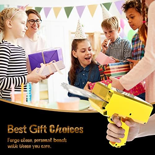 RUVINCE Money Gun Shooter Money Gun for Movies That Look Real, Prop Gun Make it Rain, Handheld Cash Gun for Game Movies Party