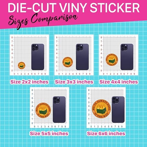 Set 3Pcs We've Always Done It This Way Sticker Funny Dumpster Fire Mental Health Sticker Waterproof 3 Inches Die-Cut Vinyl Sticker for Hard Hat Water Bottle Phone Book Kindle Laptop Many Sizes