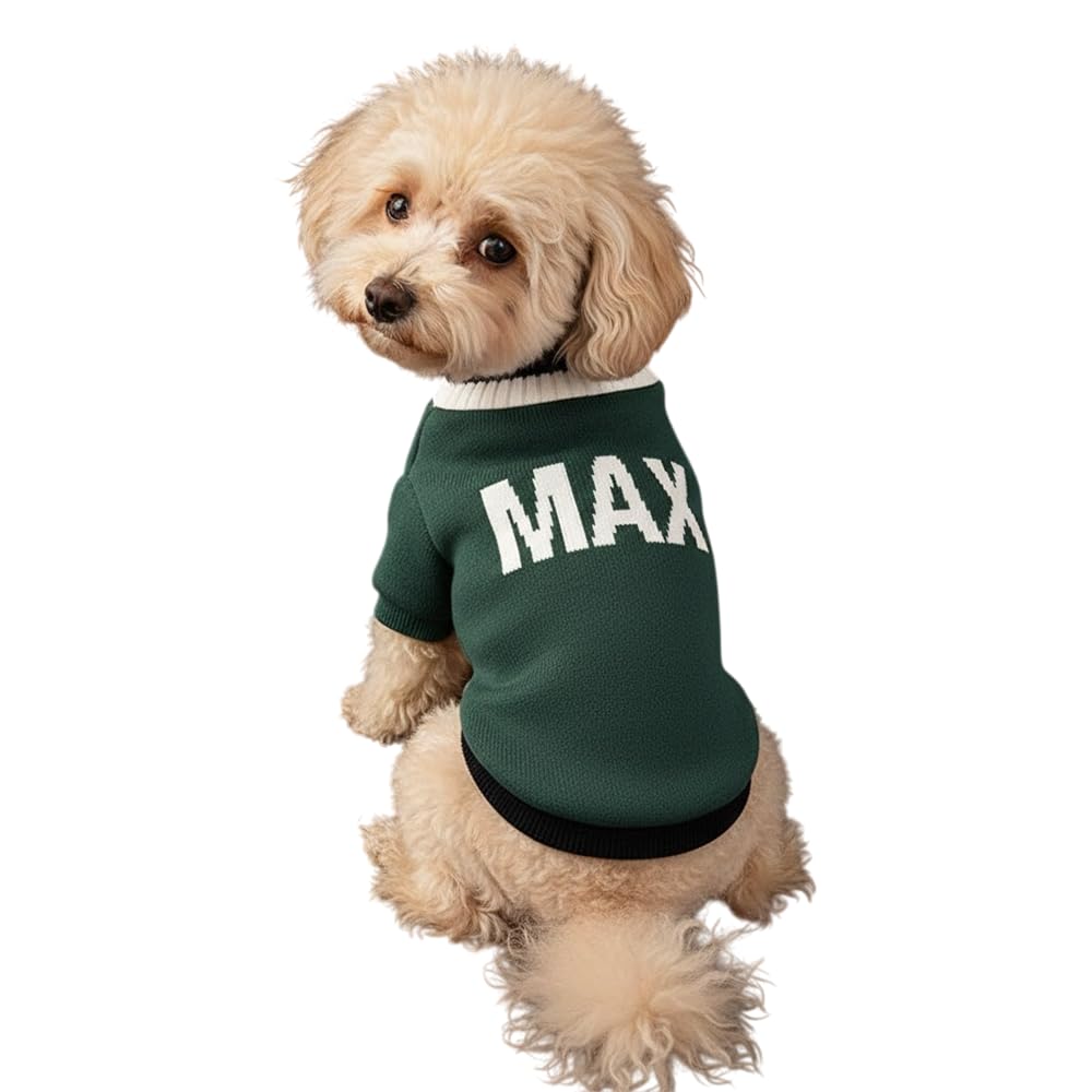 Grewear Personalized Dog Sweater Custom Pet Knit Outfit Warm Soft Puppy Apparel Comfortable Daily Wear Unique Design for Small Medium Large Pets
